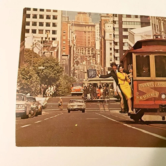 Vintage  San Francisco California Cable Cars Giant Post Card Dexter Press - Picture 2 of 12